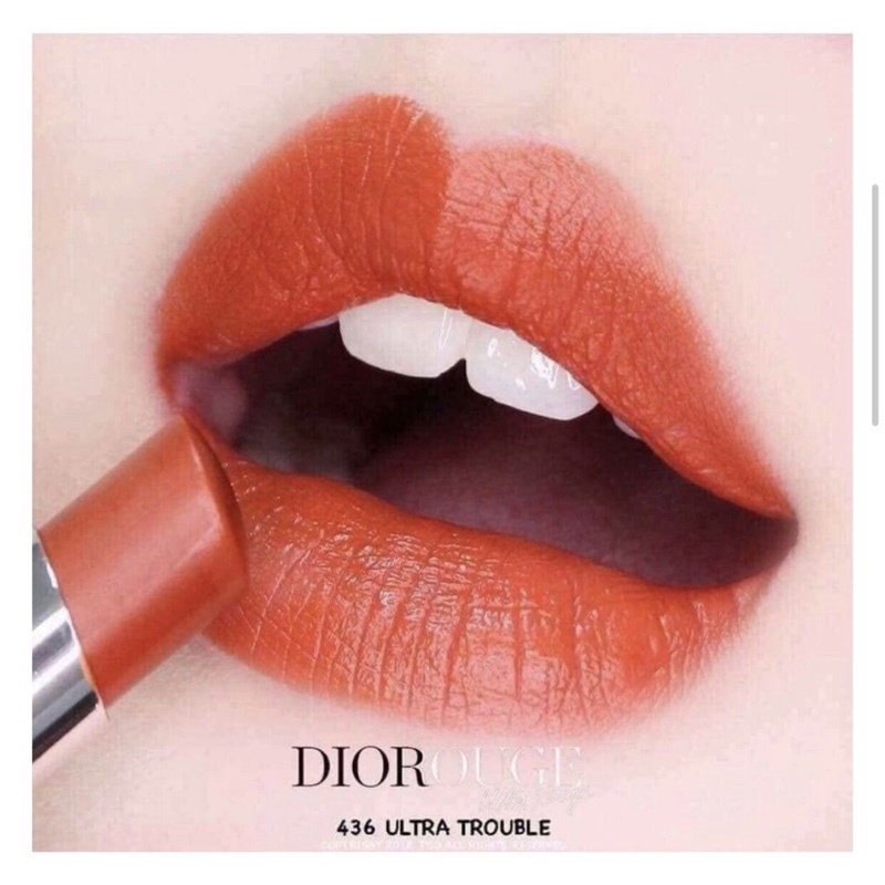 Dior 唇膏顏色 436 Orange Burns 非常熱 - 正品