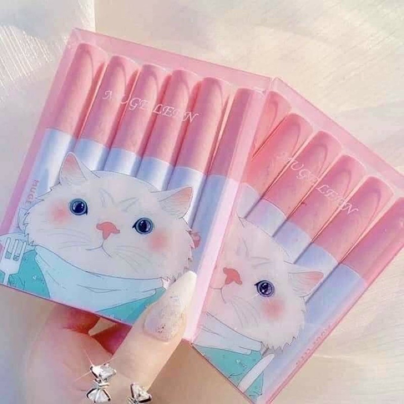[熱銷產品] 6支裝可愛貓咪奶油唇膏