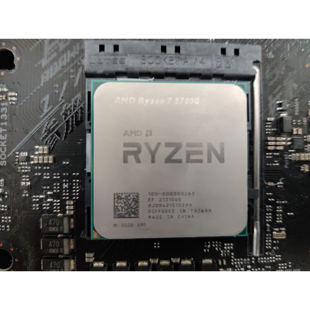 Cpu AMD 銳龍 7 5700G(8 核 / 16 線程 3.8GHZ 升壓 4.6GHZ 16MB 緩存 PCIE