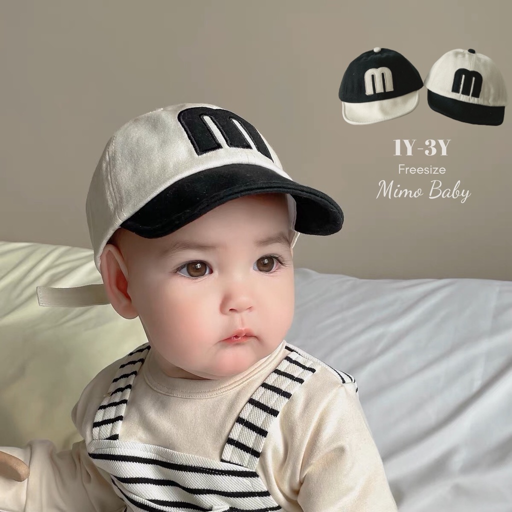 嬰兒 MH228 Mimo Baby 圖案卡其色帽子
