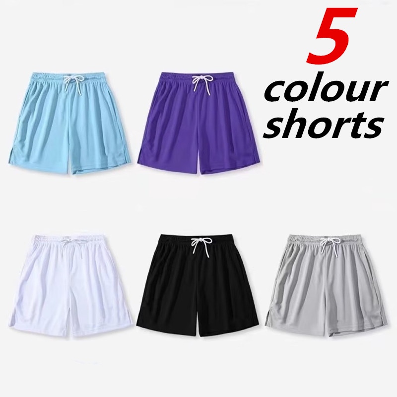 【M-3XL】夏季短褲男士薄款素色運動潮流寬鬆冰絲休閒短褲 多色可選