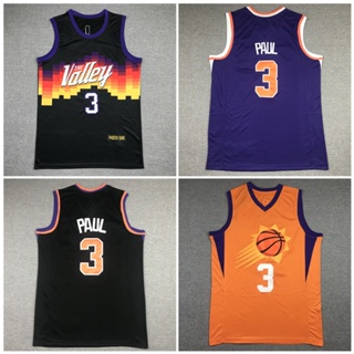 Phoenix Suns No.3 Chris Paul 球衣刺繡版籃球球衣背心