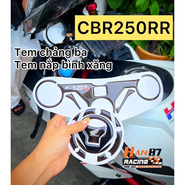 三重貼紙 CBR250RR / 油箱蓋郵票 CBR250RR