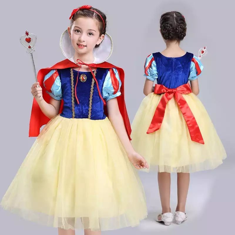 兒童裝扮服裝白雪公主禮服萬聖節迪士尼公主