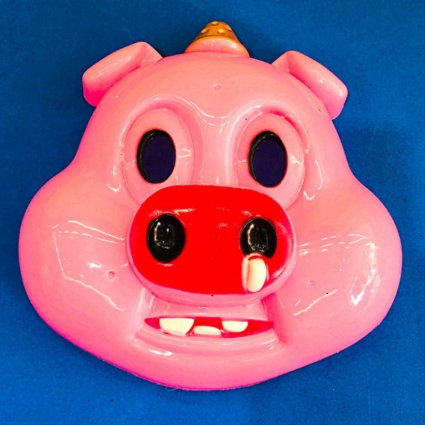 粉紅豬-粉紅豬面具兒童玩中秋萬聖節節日禮物萬聖節面具