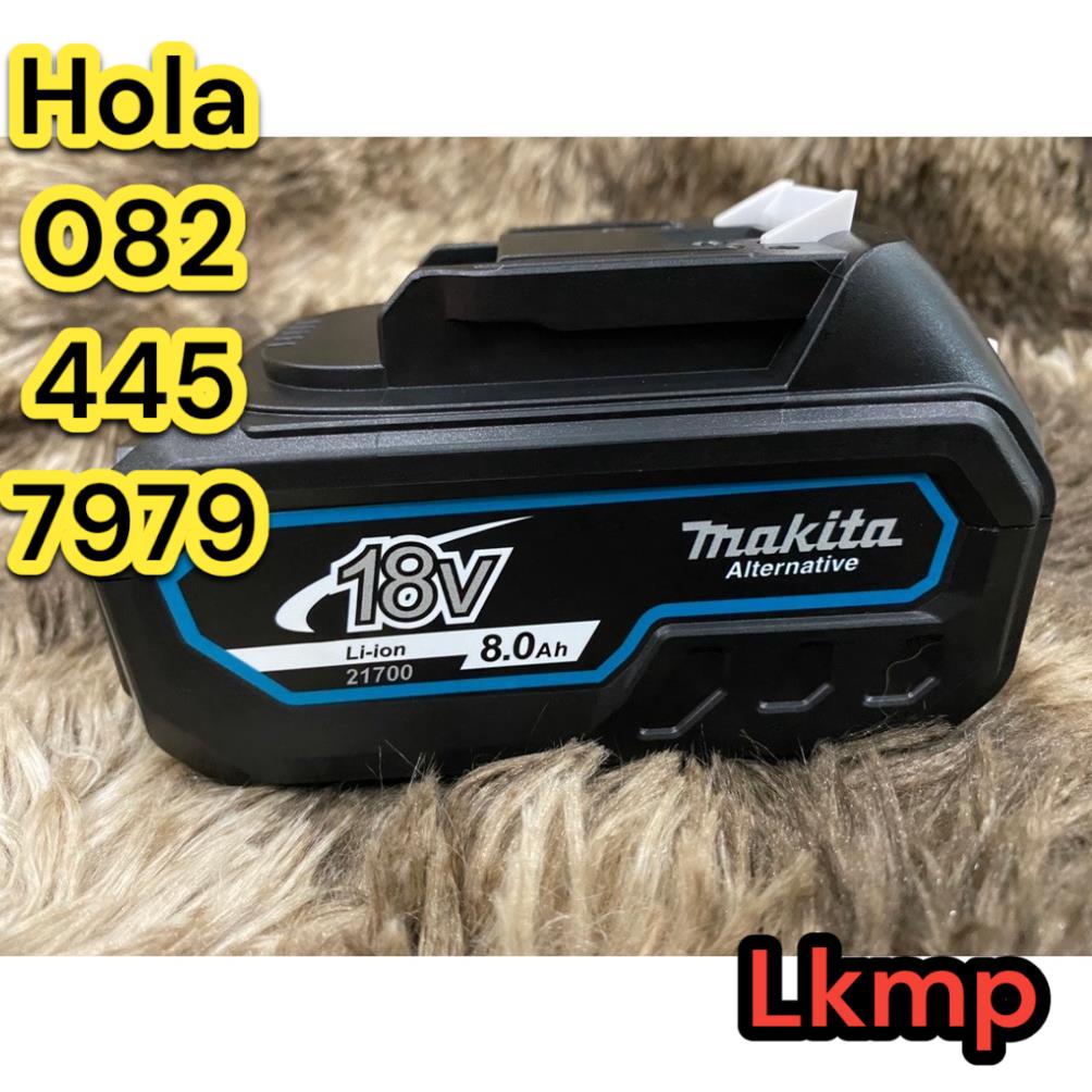 Lkmp 電池鑄造播放器 Makita 18V 8AH 電池 21700 充電器適配器,帶電池指示燈。