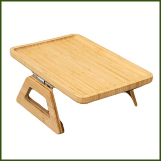 沙發托盤沙發扶手夾桌托盤托盤, 用於在沙發上食用可折迭竹木沙發托盤非常適合 sat1tw