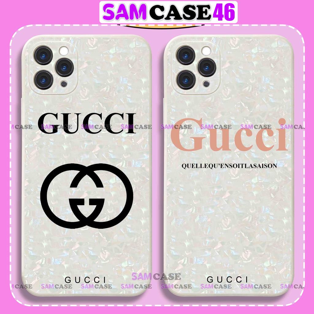 柔性矽膠方形邊緣 iPhone gucci 手機殼保護相機適用於 ip 6 / 6s / 7 /8 /X /XR / 1