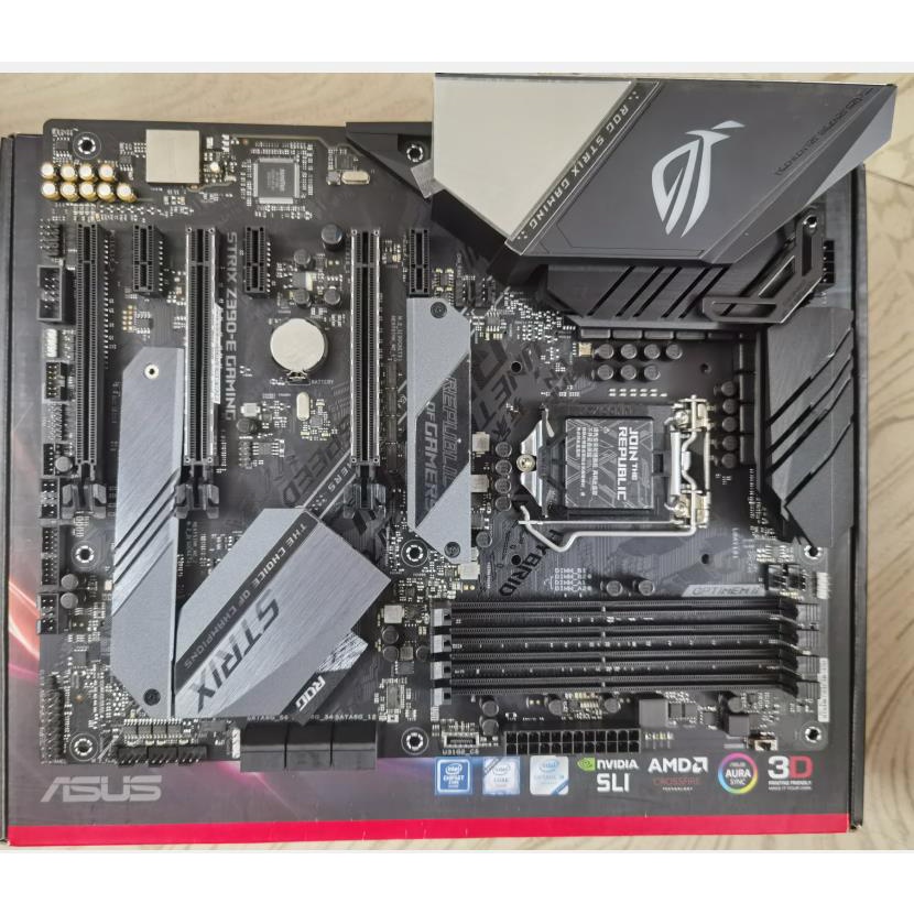 盒裝Asus/華碩ROG STRIX Z390-E GAMING臺式機電腦主板ddr4