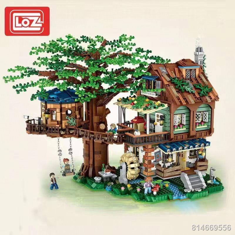 Loz Lizhi 1033 Houses On Trees 消磨時間並插入 loz 樹上的房屋裝飾