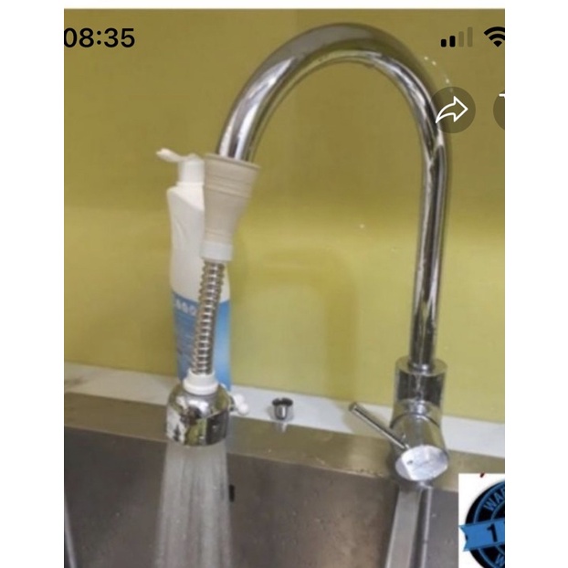 水槽水龍頭增壓噴嘴 - 360 度旋轉渦輪增壓洗碗機連接器 - 橡膠連接器