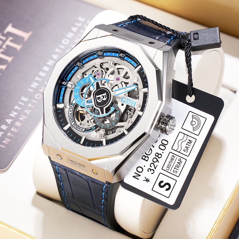 fdr正品德國布加迪手錶男士2022新款鏤空全自動機械錶歐美進口名牌表