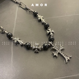 Chrome Hearts Cross 吊墜串珠項鍊男女