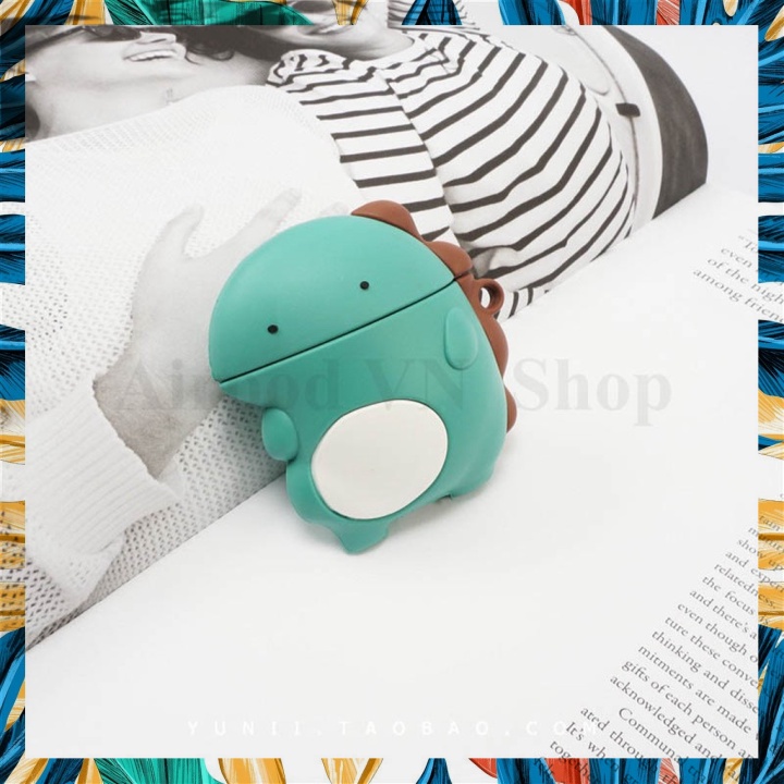 [ᴛ [ ᴀᴛᴇ ᴀɪᴇ ᴛʀɪᴇᴇ] Airpod Case Airpod AirPods 保護套(棕色背面恐龍眼)適