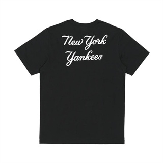 (100% 真實承諾)new Era x MLB New York Yankees 鏈條黑色 T 恤 [13334740