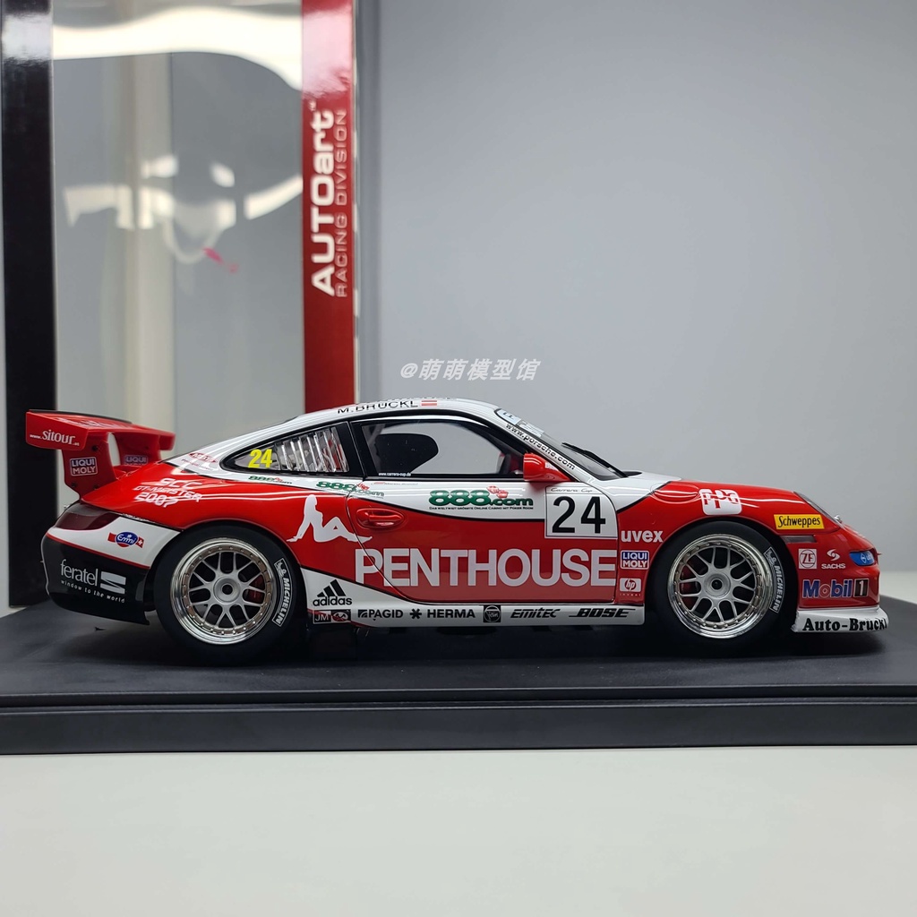Autoart/奧拓 1:18 保時捷 911(997)GT3 CUP合金賽車模型玩具禮物