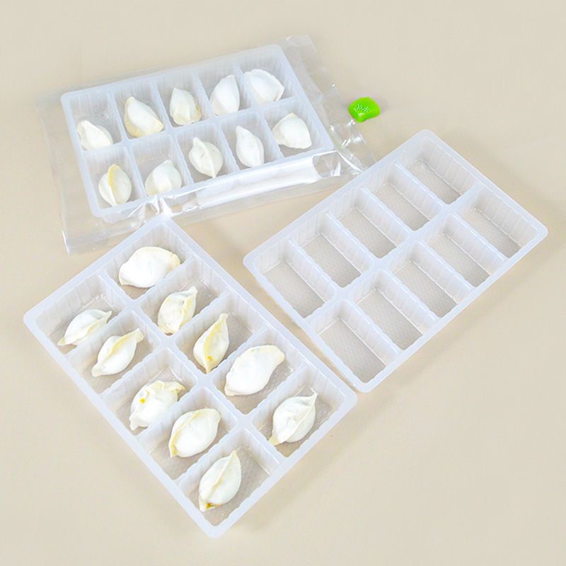 【現貨】餃子盒專用凍餃子10格可微波冷凍分格托盤商用一次性大餛飩打包盒