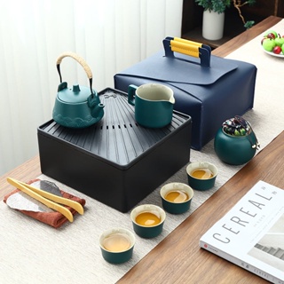 旅行功夫戶外茶具家庭辦公室簡約現代陶瓷水壺禮品托盤