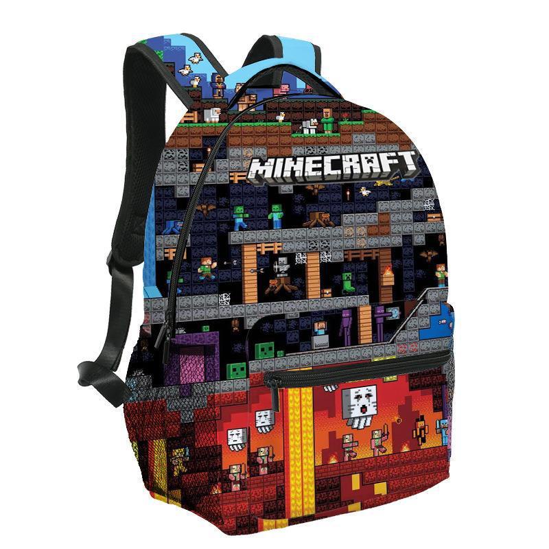 【現貨】我的世界書包男生苦力怕後背包Minecraft中小學生末影龍背包MC潮 戶外出行 出門逛街 生日禮物