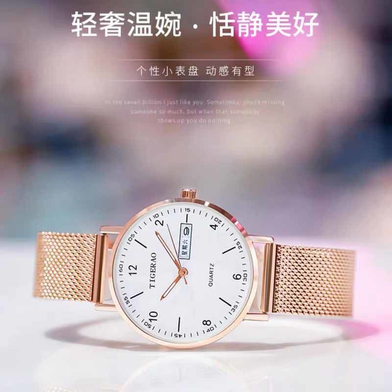 《現貨下單》新款全自動機械錶女士防水夜光雙日曆精緻腕錶女士手錶  女錶 手錶 手錶女生 指針手錶 機械錶