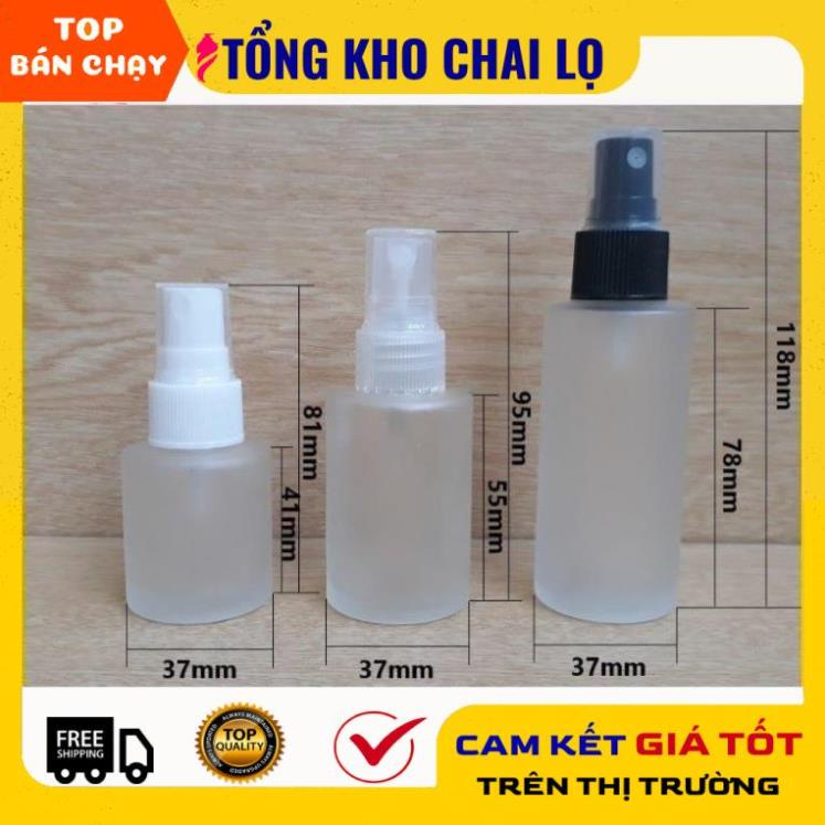 水平啞光玻璃瓶噴霧 20ml,30ml,50ml 用於香水、精油