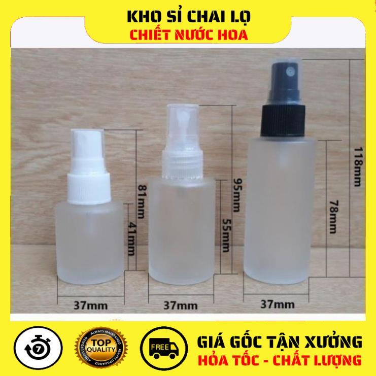 [批發原價] 臥式啞光玻璃瓶噴霧 20ml,30ml,50ml 用於香水、精油