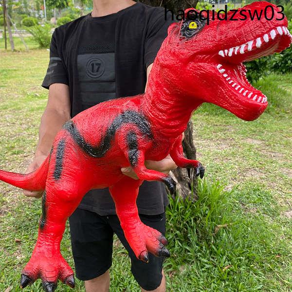 熱銷· 大號仿真軟膠恐龍玩具電動霸王龍動物模型大套裝塑膠兒童男孩3歲6