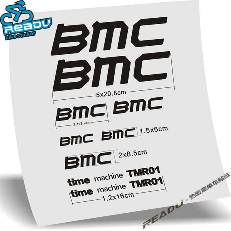 魅車族 腳踏車公路車BMC車架貼紙 雕刻鏤空版 原廠比例尺寸 精度高