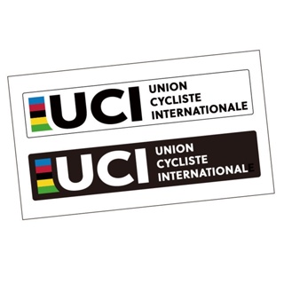魅車族 UCI世界腳踏車聯盟公路車山地車單車貼紙腳踏車架前叉頭盔訂製