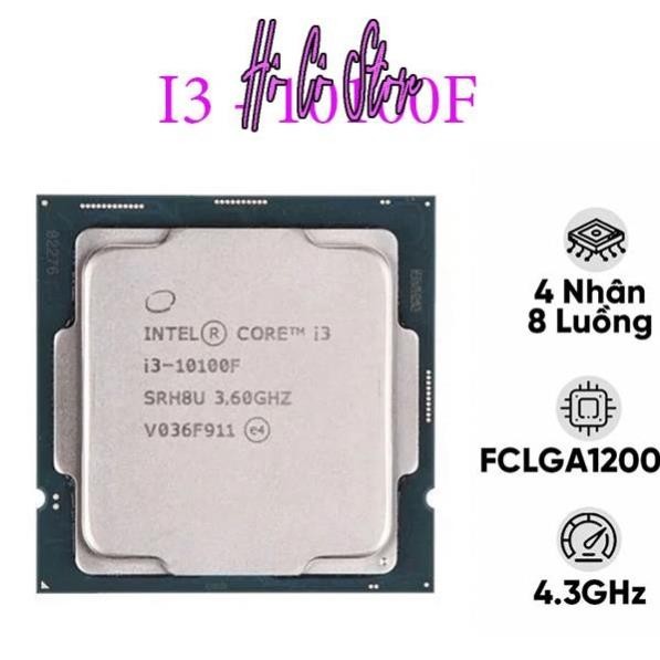 Cpu SK 1200 v1 Intel Core i3-10100F 托盤(需要 VGA 卡,高達 4.3GHz 的