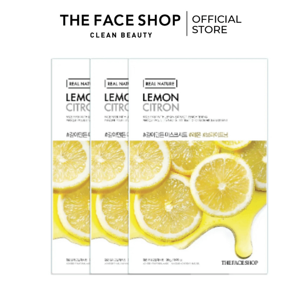 (贈品) 3 THE Face SHOP Real Nature 檸檬面膜 20g