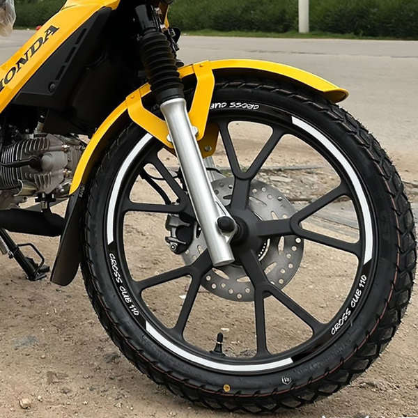 HONDA 摩托車輪轂反光板適用於本田 cub CC110 輪胎個性防水鋼圈貼花 17 英寸更換pooiitk.tw20