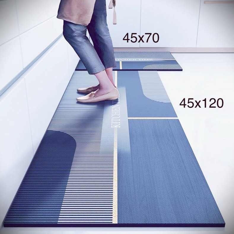 矽膠廚房地毯 2 件套高級面板 45x70 和 45x120 厘米