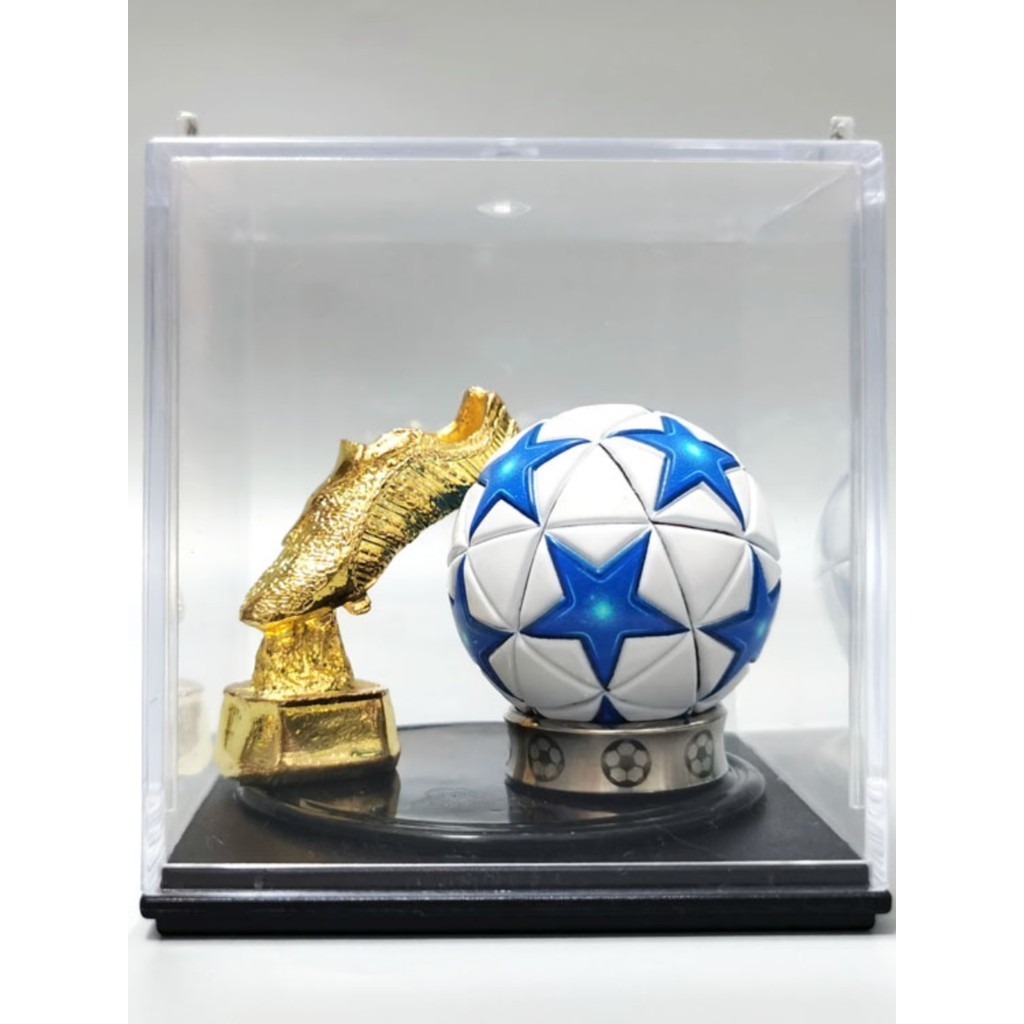 【24小時出貨✈】世界盃LFC杯足球金靴獎盃擺件展示盒球迷生日禮物紀念品桌面飾品足球朋友禮物收藏品