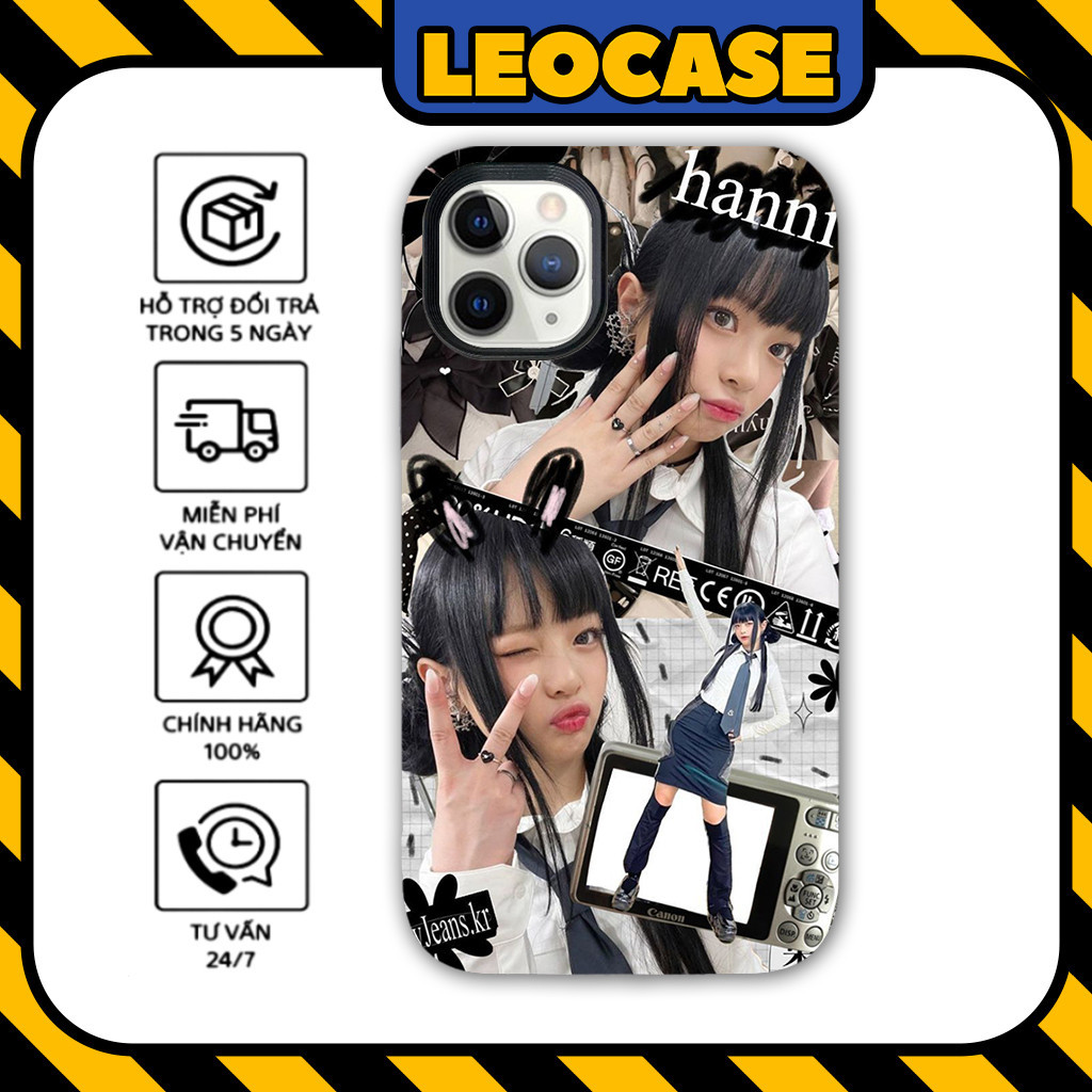 Leocase Hanni Newjeans Kpop Idol 高級矽膠 iPhone 手機殼適用於 iPhone 1