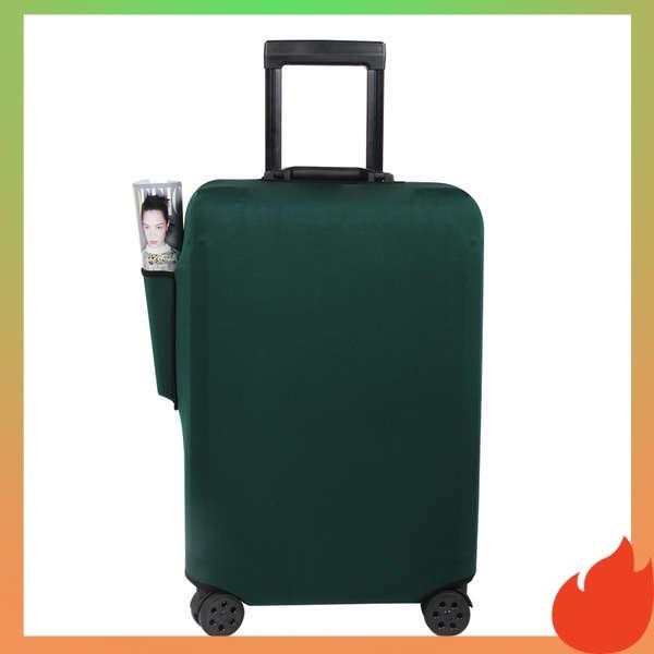 行李箱套 行李箱保護套 行李箱保護套布套旅行箱拉桿箱保護套彈力小米90分通用墨綠色布罩