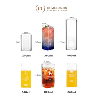 方形耐熱玻璃杯硼矽酸鹽耐熱晨光方形玻璃杯裝飾高方杯