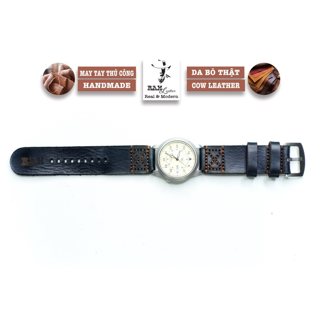 適用於卡西歐 AE 1200 WHD 和耐用 18 毫米錶帶的真皮 Simple X 黑色錶帶