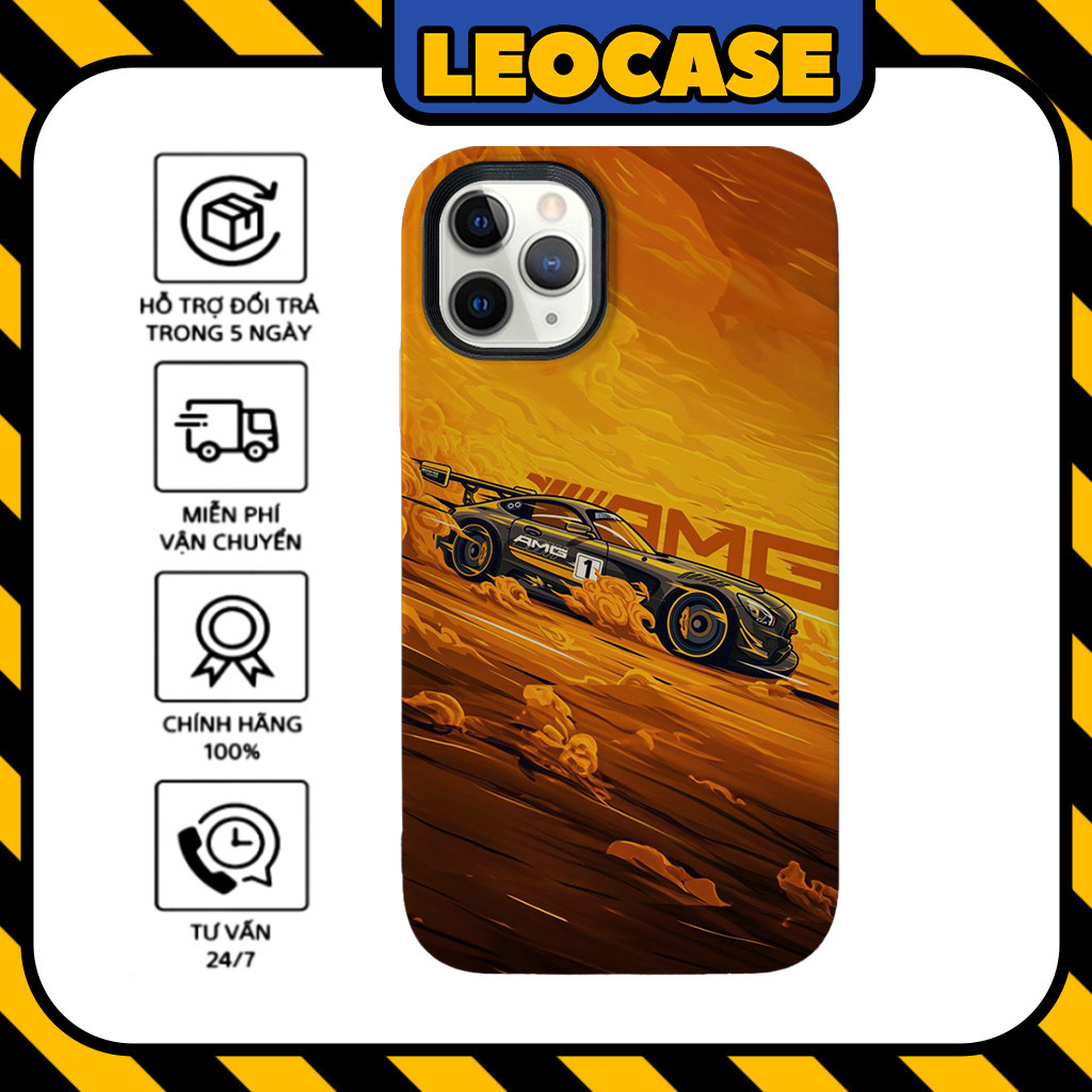 Leocase Mercedes GT63 跑車賽車高級矽膠 iPhone 保護殼適用於 iPhone