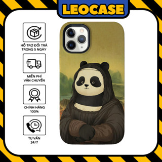 Leocase 高級矽膠 iPhone 手機殼 Monalisa Panda iPhone 繪畫手機殼