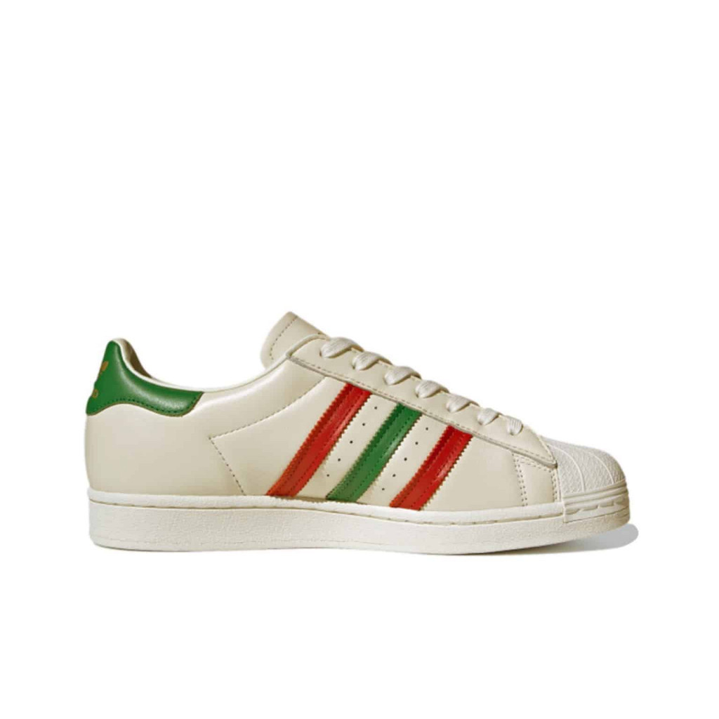 【正品】阿迪達斯 Superstar Off White'Scarlet Green'Fz5435 鞋子