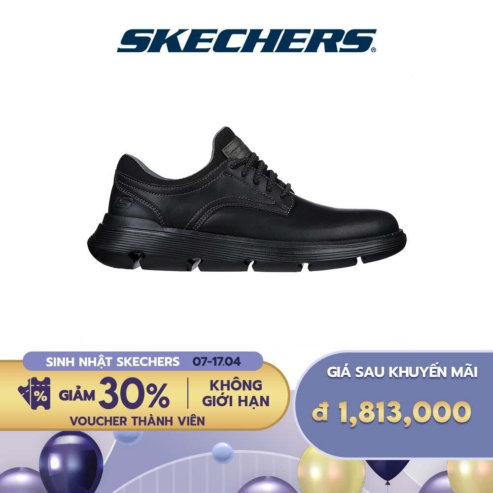 Skechers 男士運動鞋健身房日常學校 Garza 風冷記憶海綿 - 204702-BBK