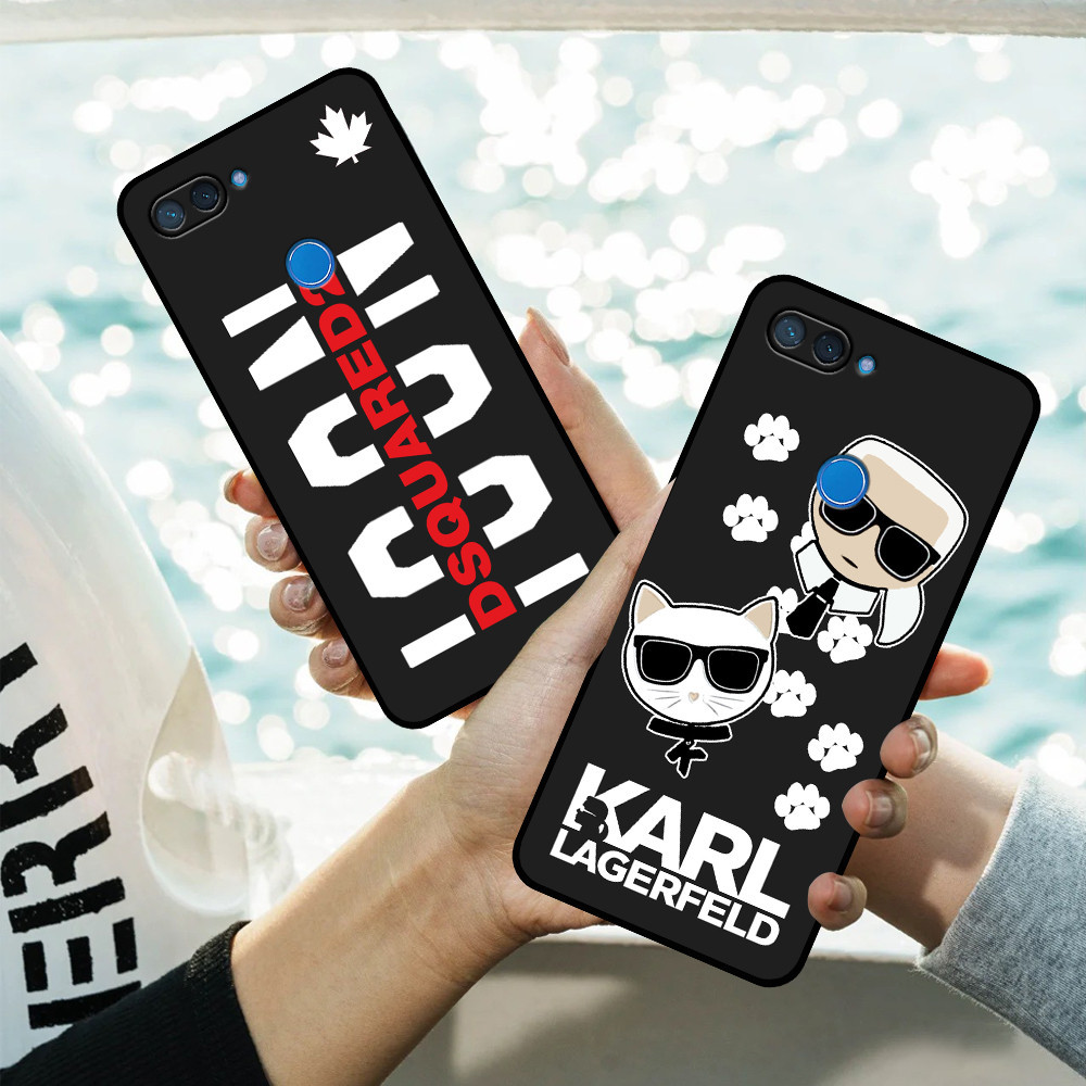 小米 MI 8 / MI 8 SE / MI 8 Lite / MI S2 手機殼,印有 karl lagerfeld