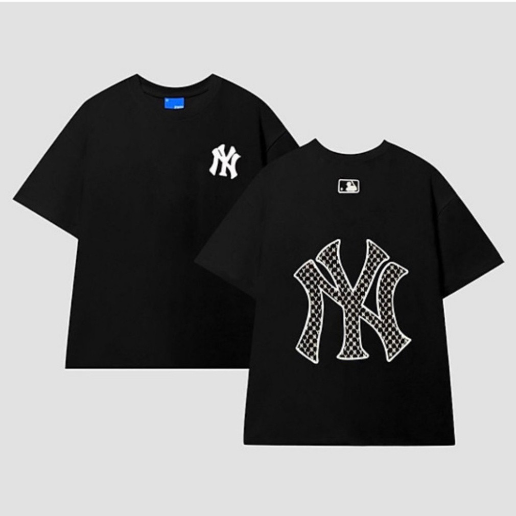 正品 NY MLB T 恤 - 刺繡徽標圖案圓領 T 恤 2024