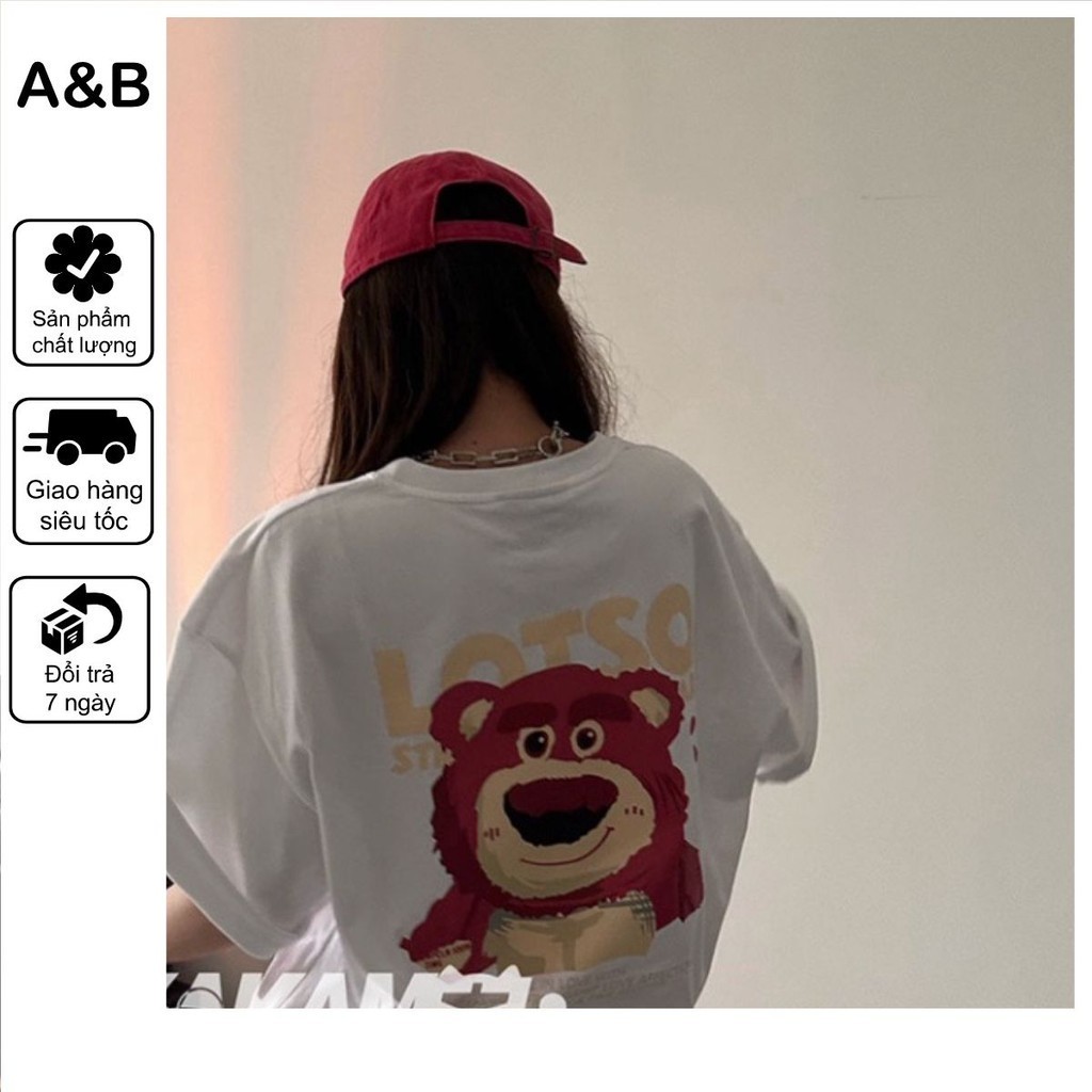 Lotso Bear T 恤寬款 AT394 Miucho 印花棉質圖案 3158 1 型
