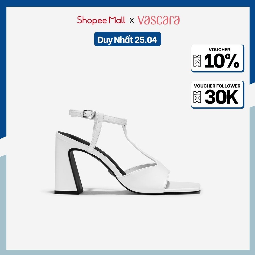 [10% 禮券] Vascara 時尚涼鞋粗跟 T 型帶 - SDN 0783