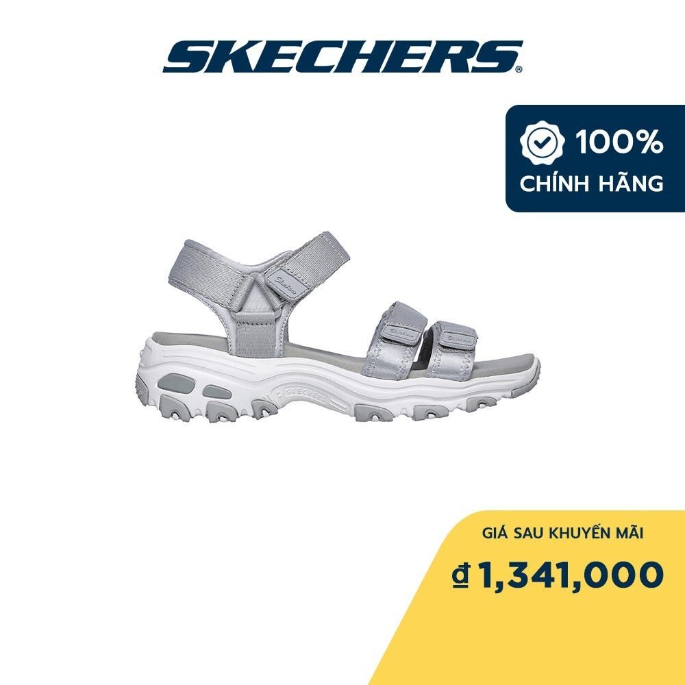 Skechers 女式涼鞋 31514-GRY 適合學校和工作