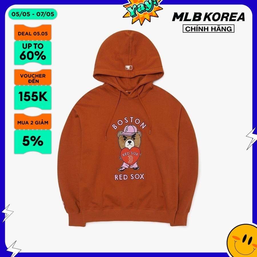 Mlb - Mega Bear Mega Overfit 3AHDE0126-43BRS 長袖連帽衫