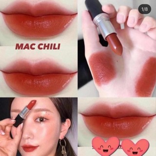 Mac ruby woo紅橙+紅玫瑰啞光潤唇膏持久保濕美白oke