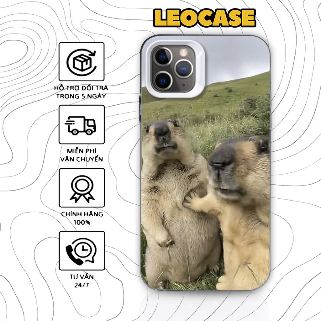 Leocase Holdup cappybara meme 讓它煮熟有趣的優質矽膠 iPhone 手機殼適用於 iPho